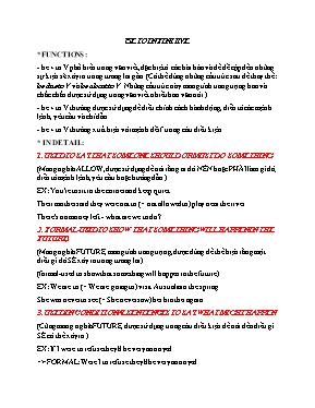 Chuyên đề Tiếng Anh 12 Be to infinitive